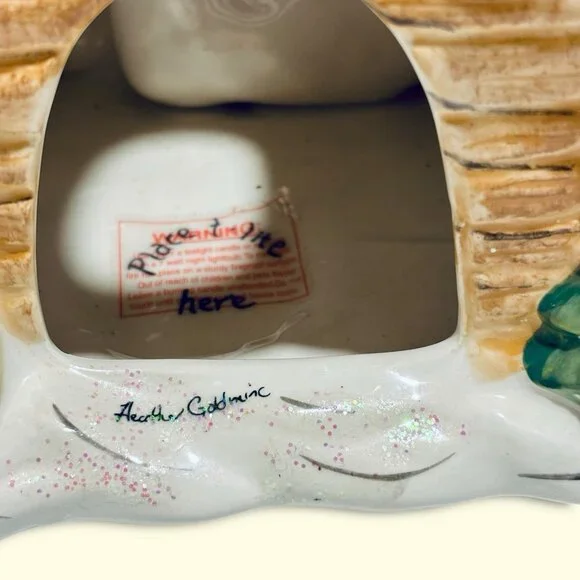 Blue Sky Clayworks Vintage Little Church of the Woods 10" Heather Goldminc RARE! - Picture 8 of 10